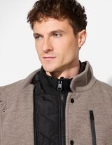 Kabát - Vlnený vzhľad - hneda