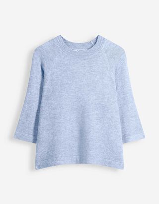Pullover - Dreiviertel&auml;rmel - Hellblau