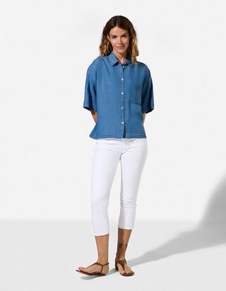 Caprihose - Skinny Fit - Wei&szlig;