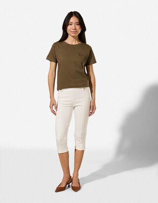 Leggings - Viskose-Anteil - Off-White