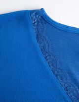 Marškinėliai ilgomis rankovėmis - LENZING™ ECOVERO™ - tamsiai melynas