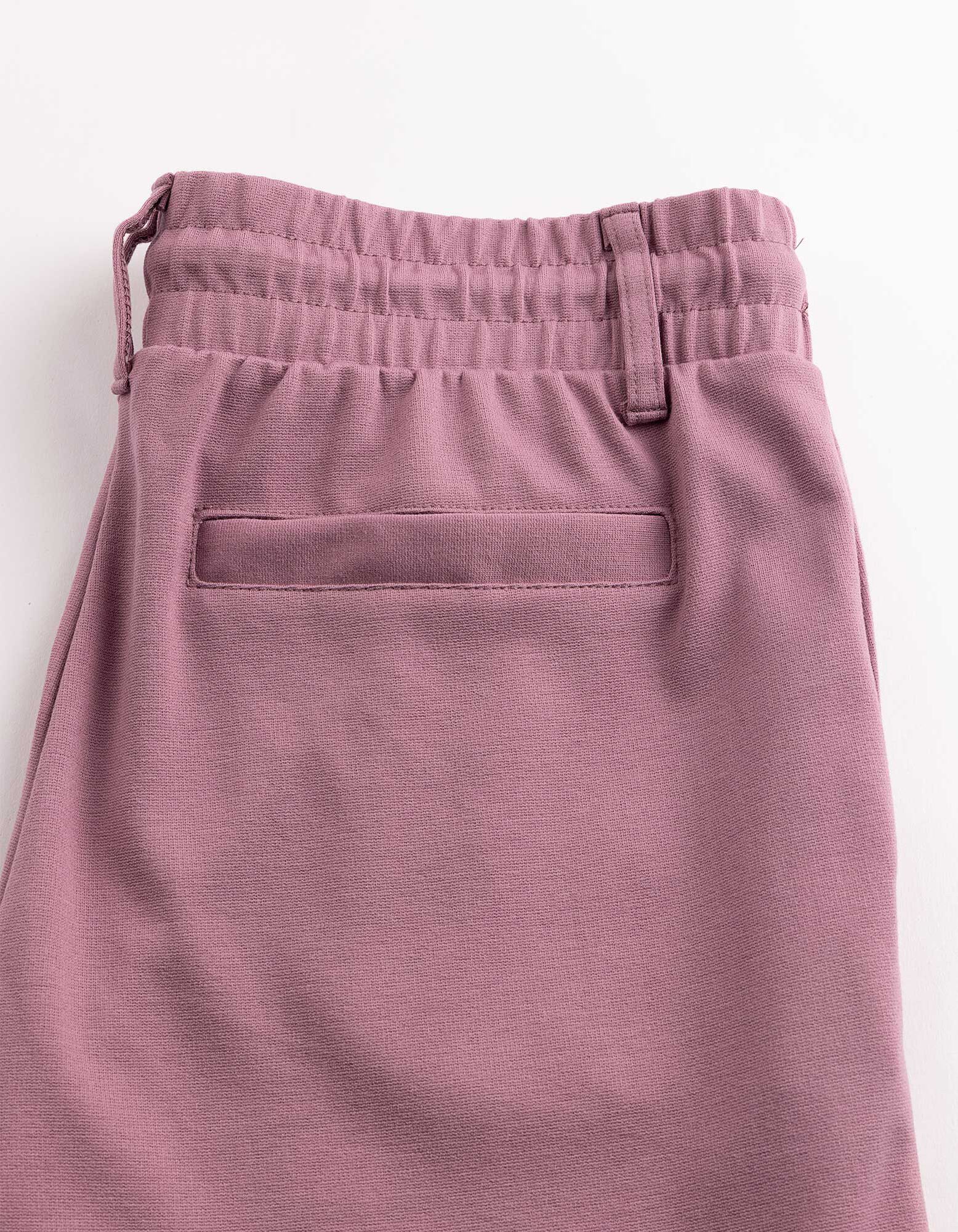 Broek - Regular fit - Bessenrood