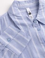 Hemd - Streifen - hellblau