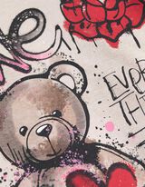 Longsleeve - Print - lichtgrijs