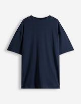 T-shirt - Oversized fit - donkerblauw