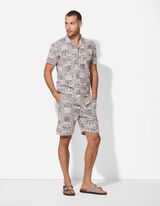 Short - Jacquard - wit