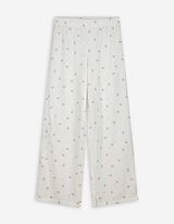 Pyžamový set tričko a nohavice - Štruktúrovaný materiál - biely