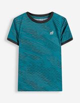 Set aus T-Shirt und Hose - Allover-Print - blau