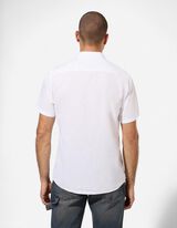 Hemd - Leinen-Mix - wei&szlig;