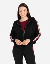 Sportinis švarkelis - Spalvų blokavimas - juodas