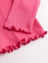 Hossz&uacute; ujj&uacute; felső - Strasszokkal - pink