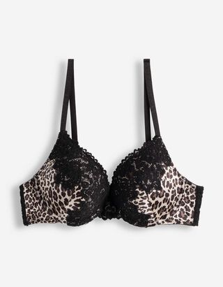 Push-Up-BH - Leopardenmuster - Beige