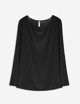 Shirt - Lurex - zwart