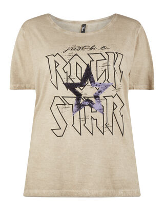 Damen T-Shirt mit Message-Print 