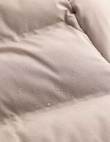 Steppjacke - Abnehmbarer Kunstpelz - Beige
