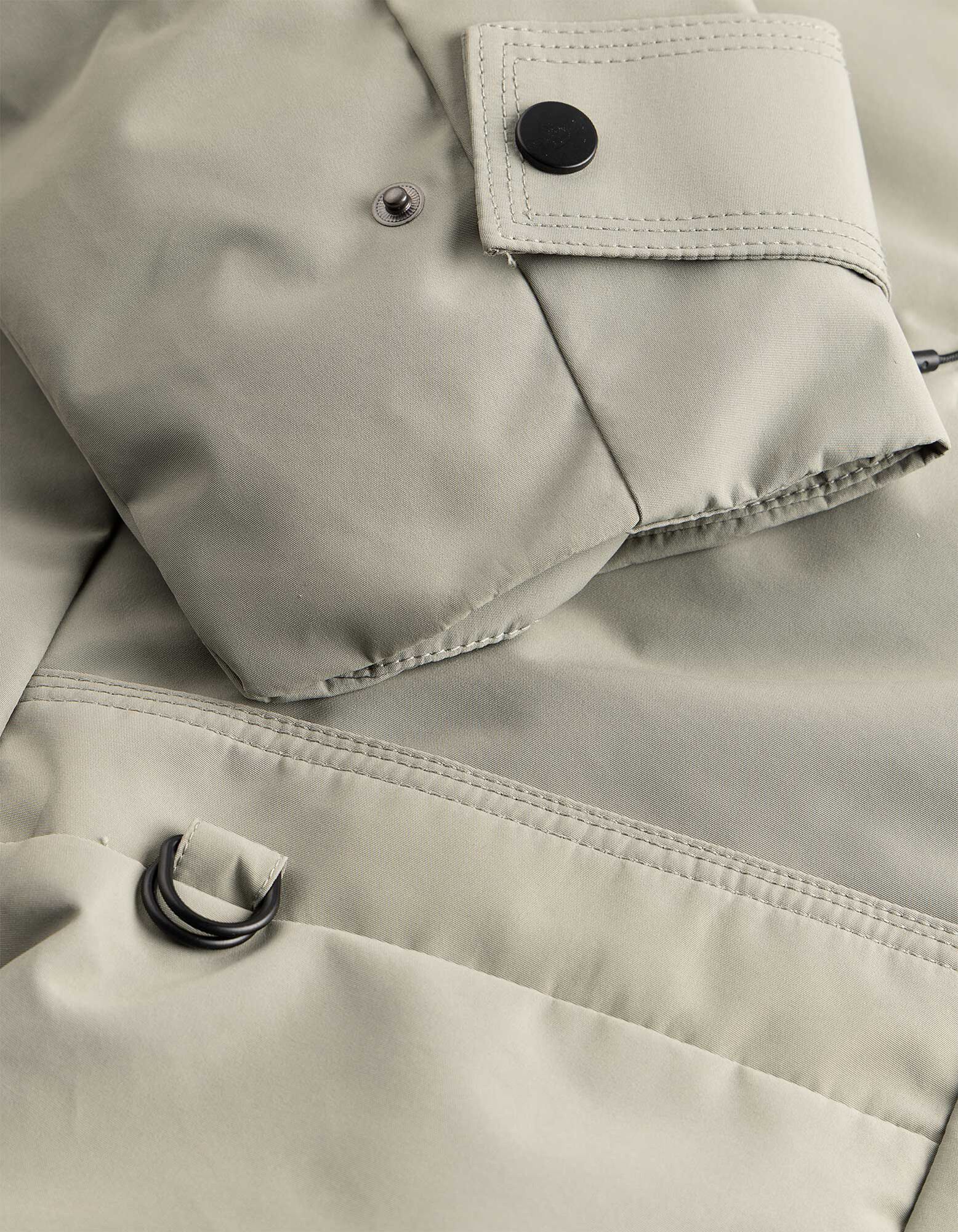 Outdoorjacke - Windabweisend - Khaki