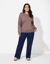 Džíny - Široké nohavice - tmave modra