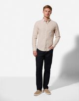 Hemd - Leinen-Mix - wei&szlig;