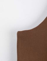 Kleid - Ärmellos - hellbraun