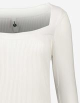 Pull-over - Viscose m&eacute;lang&eacute;e - blanc