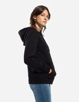 Sweatjacke - Kapuze - schwarz