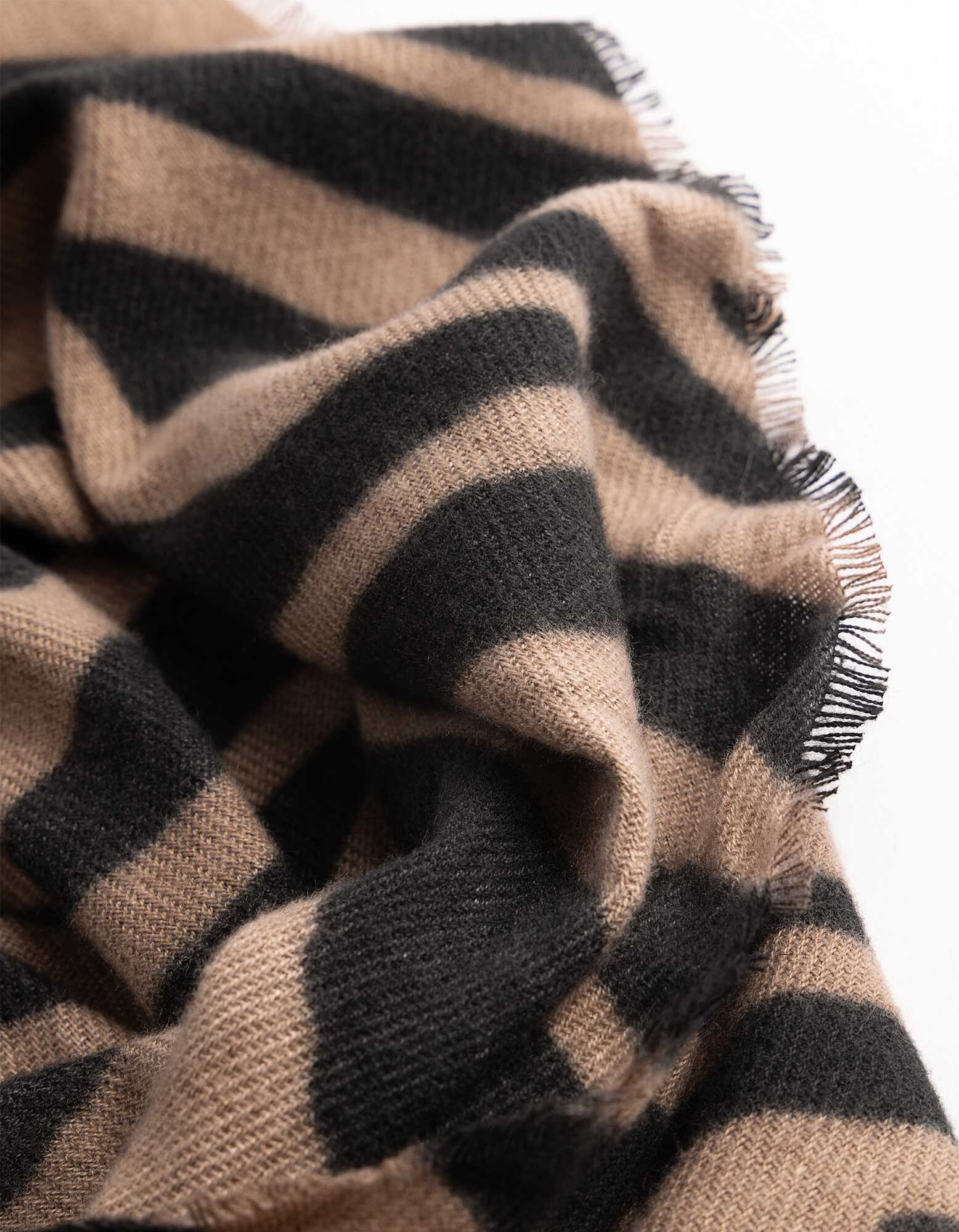 Loop-Schal - Allover-Muster - Braun