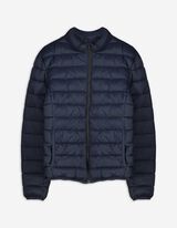 Veste matelassée - Col droit - Bleu foncé