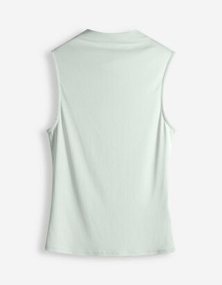 Top - Stehkragen - t&uuml;rkis