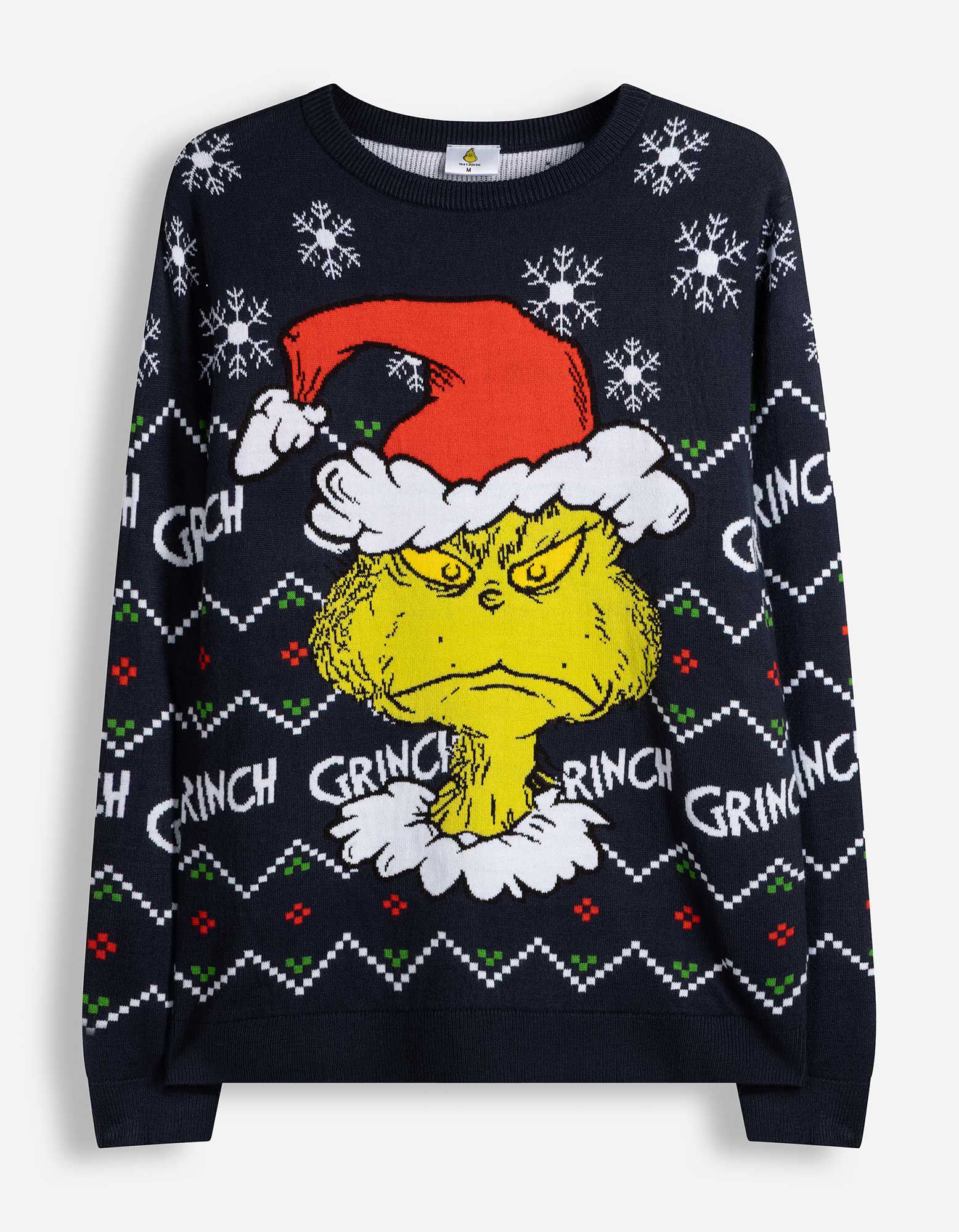 Pulovr - Grinch - Tmavě modr&aacute;