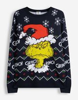 Pulovr - Grinch - Tmavě modr&aacute;