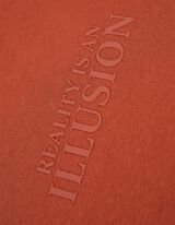 Meleg&iacute;tőfelső - Feliratos nyomott minta - barna