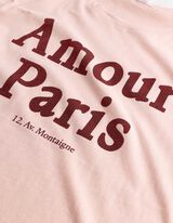 T-Shirt - Stickerei - rosa