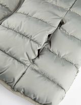 Prošívaná vesta - Stojáček - tmave zelena