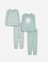 Pyjama Set aus Langarmshirt und Hose  - 2er-Pack