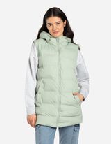 Bodywarmer - Capuchon met tunnelkoord - turkoois
