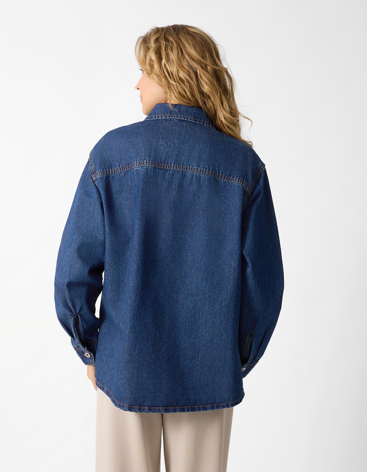 Jeanshemd - dark blue denim - blau
