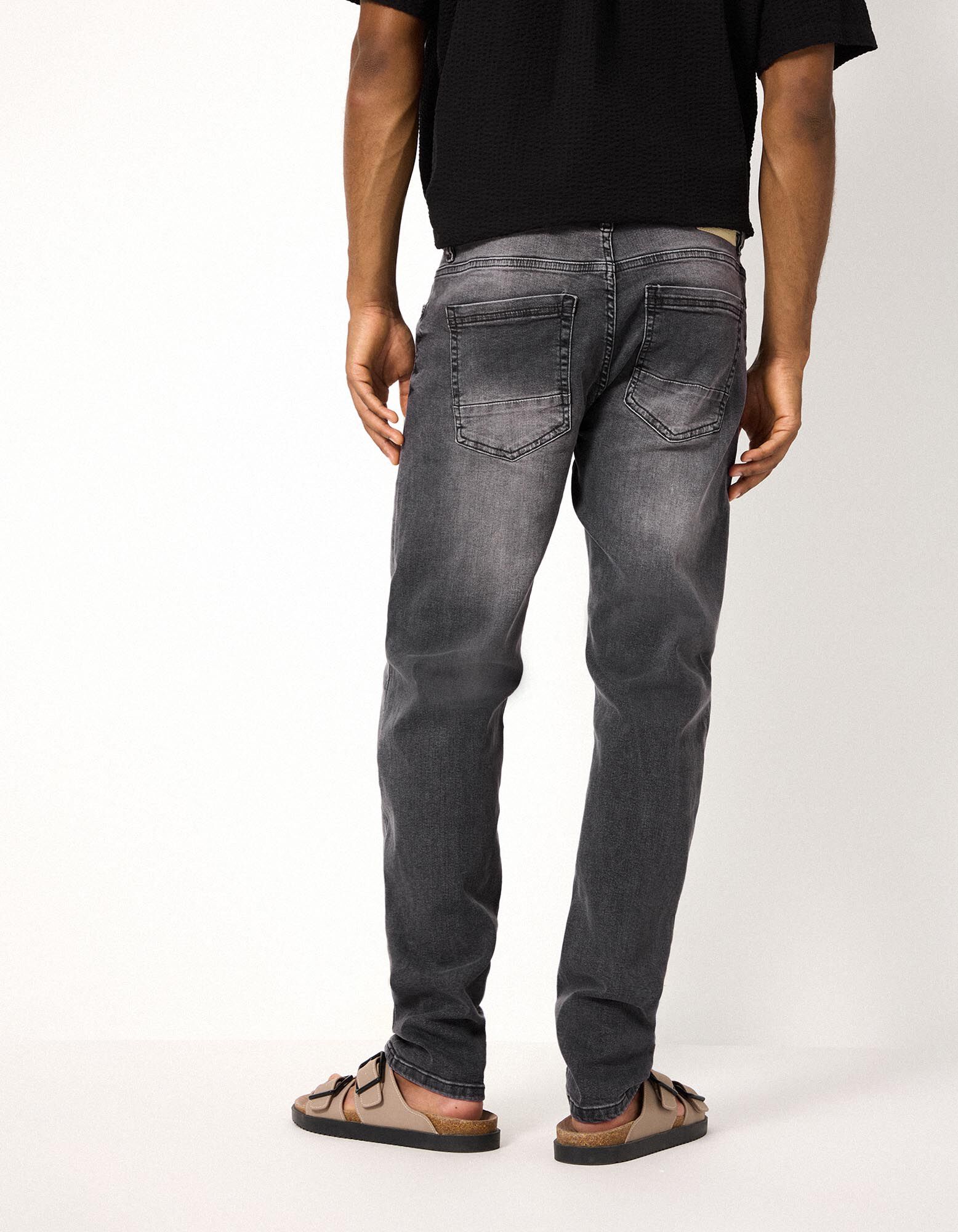 Jeans - Straight fit - grijs