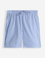 Pyjamashorts - Streifen - hellblau