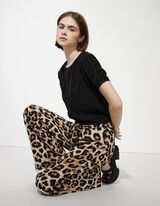 Strickshirt - einfarbig - schwarz