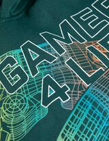 bluza z kapturem - Oversized Fit - ciemny zielony