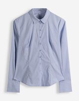 Bluse - Streifen - hellblau