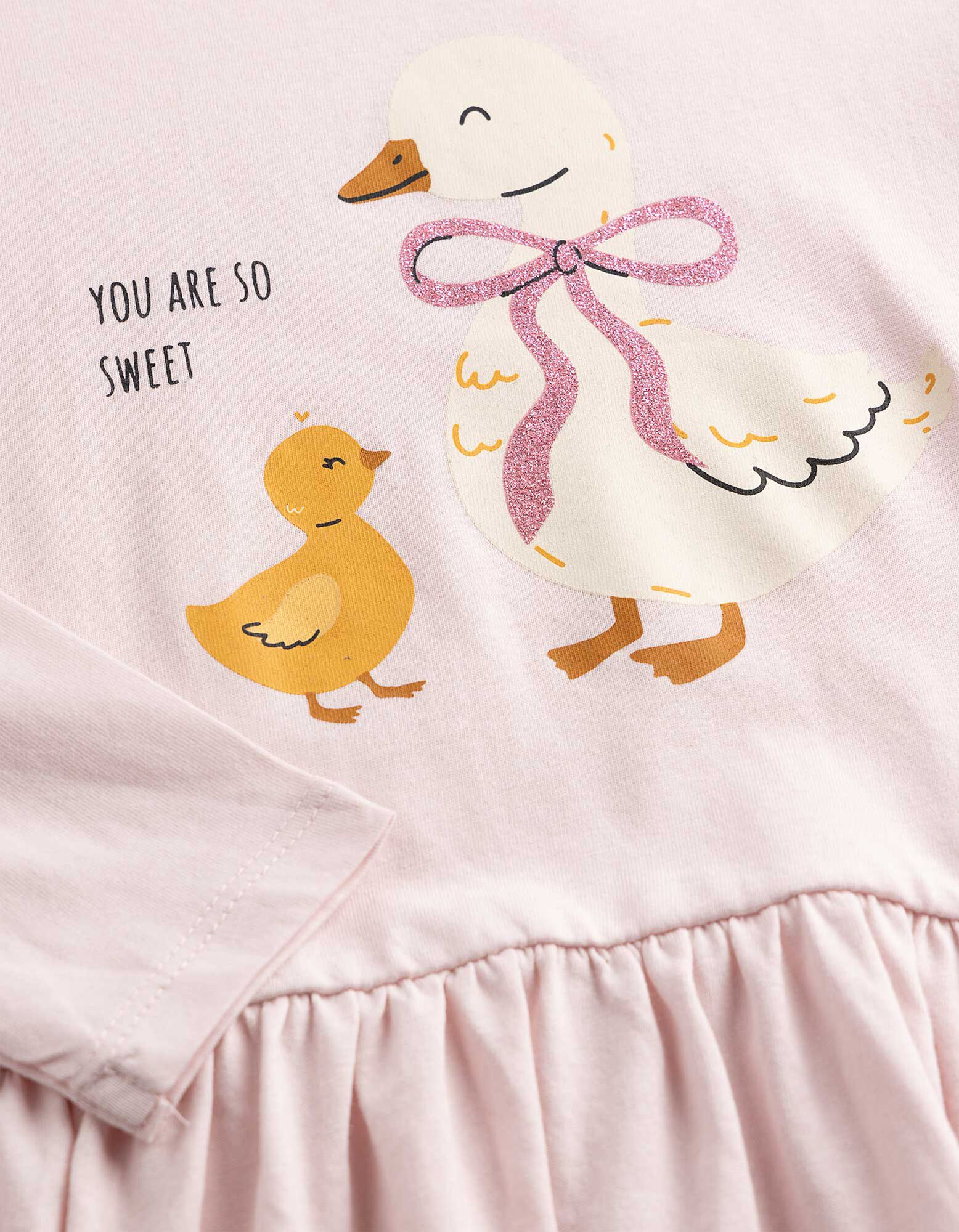 Kleid - Print - Rosa