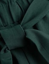 Kalhoty paperbag - Úzký střih Slim Fit - zelena