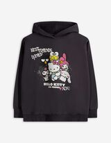 Hoodie - Hello Kitty - dunkelgrau