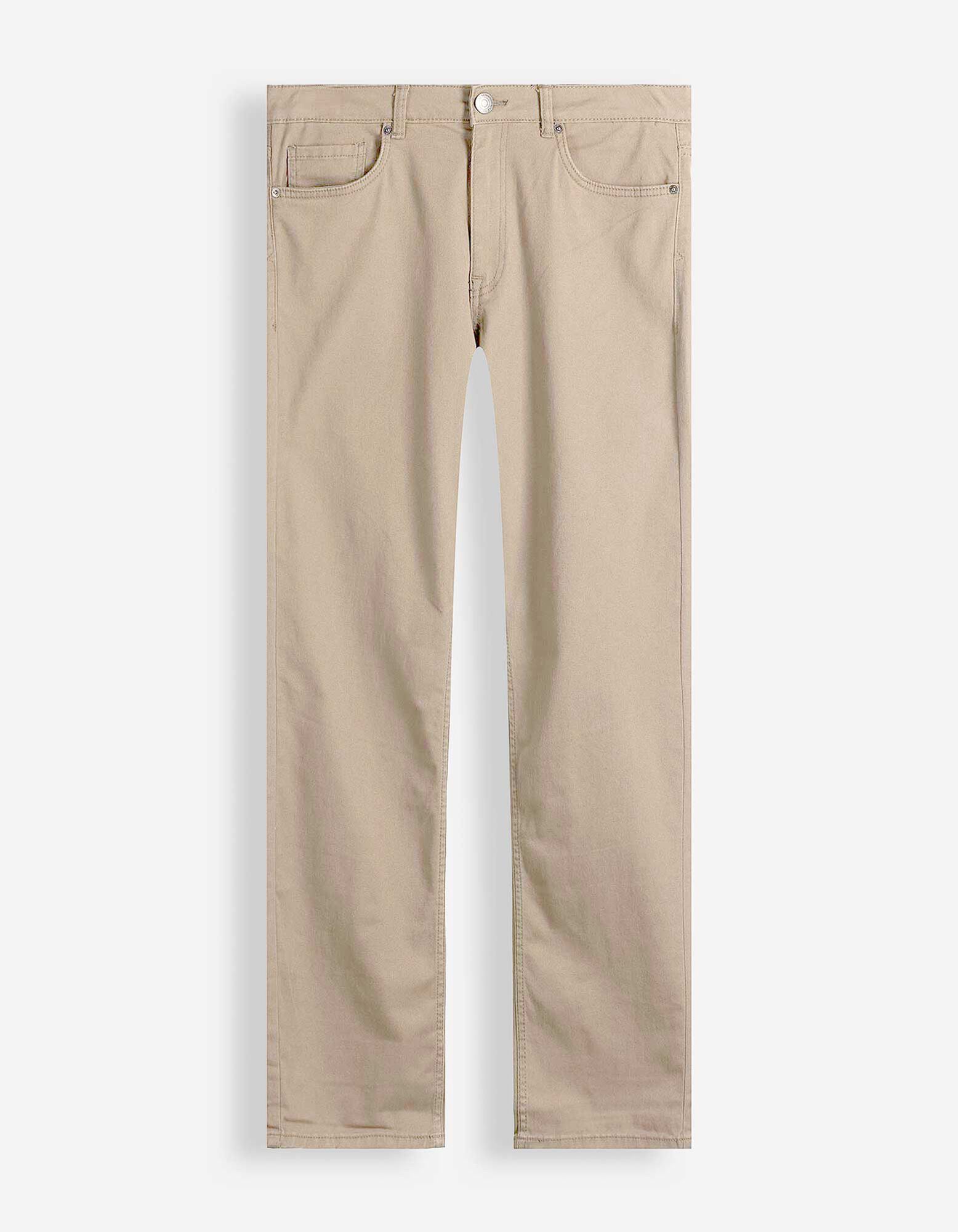 Hose - Straight Fit - Beige