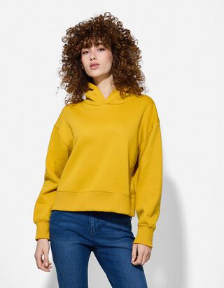 Hoodie - einfarbig - braun