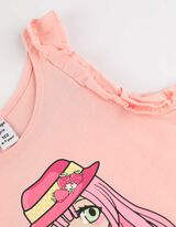 Top - Imprimeu sclipici - Roz