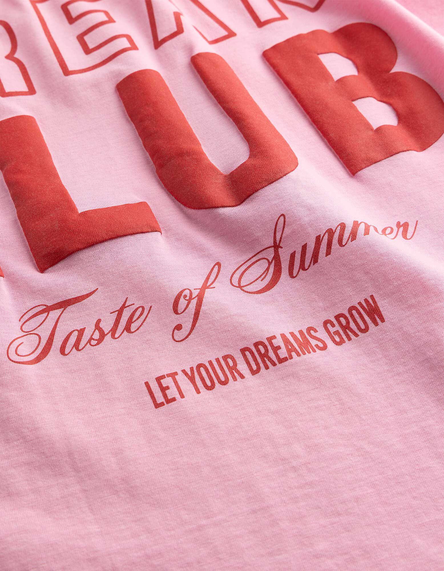T-shirt - Dos imprim&eacute; - rose