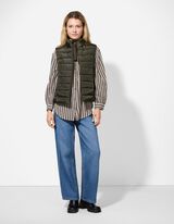 Steppweste - Polyester - dunkelgrün