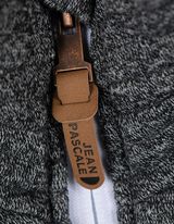 Sweatjacke - Stehkragen - schwarz